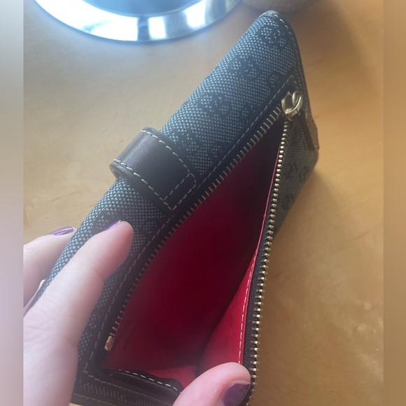 Dooney & Bourke Denim Logo Contentital Wallet - Picture 10 of 13